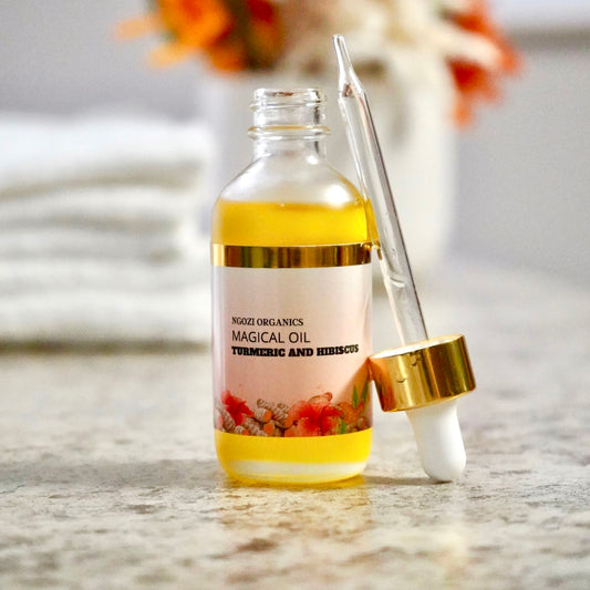 Turmeric and hibiscus magical oil